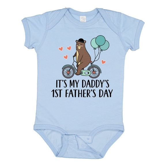 Inktastic Daddys 1st Fathers Day Boys Boys Baby Bodysuit