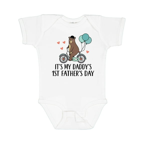 Inktastic Daddys 1st Fathers Day Boys Boys Baby Bodysuit