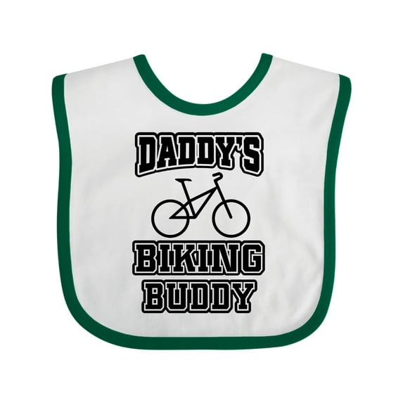 Inktastic Daddys Biking Buddy Boys or Girls Baby Bib