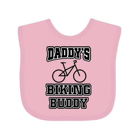 Inktastic Daddys Biking Buddy Boys or Girls Baby Bib