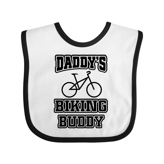 Inktastic Daddys Biking Buddy Boys or Girls Baby Bib