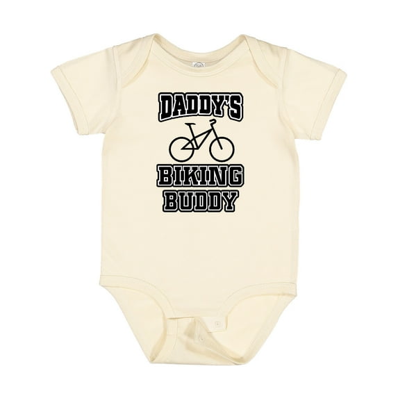 Inktastic Daddys Biking Buddy Boys or Girls Baby Bodysuit