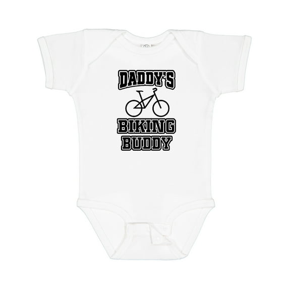 Inktastic Daddys Biking Buddy Boys or Girls Baby Bodysuit