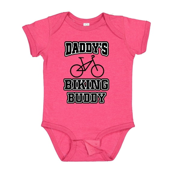 Inktastic Daddys Biking Buddy Boys or Girls Baby Bodysuit