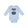 thumbnail image 1 of Inktastic Daddys Biking Buddy Boys or Girls Long Sleeve Baby Bodysuit, 1 of 5