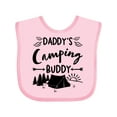 thumbnail image 1 of Inktastic Daddys Camping Buddy Boys or Girls Baby Bib, 1 of 4