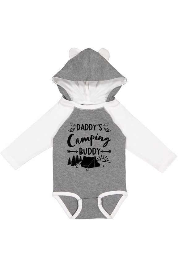 Daddys Camping Buddy Boys or Girls Long Sleeve Baby Bodysuit