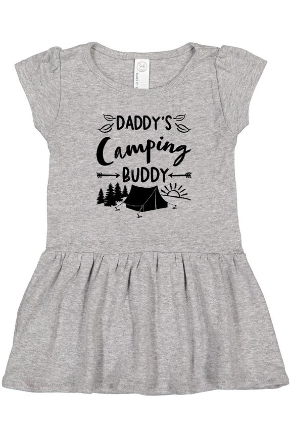 Daddys Camping Buddy Girls Toddler Dress