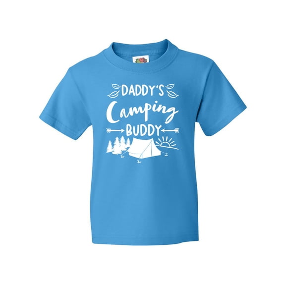 Inktastic Daddys Camping Buddy Youth T-Shirt