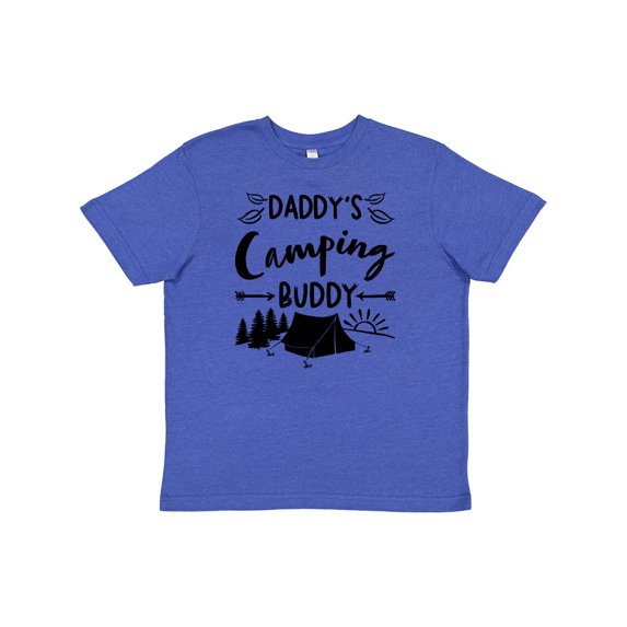 Inktastic Daddys Camping Buddy Youth T-Shirt