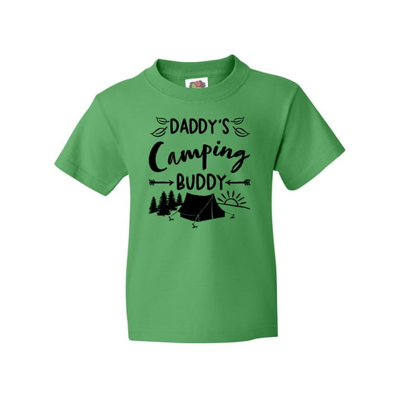 Inktastic Daddys Camping Buddy Youth T-Shirt