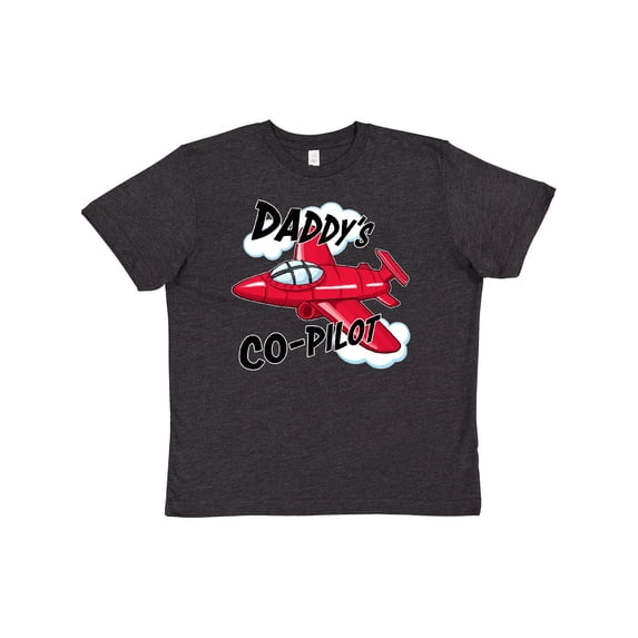Inktastic Daddys Co-Pilot for fathers day Youth T-Shirt