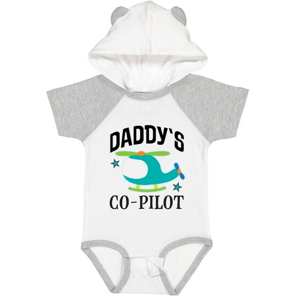 Inktastic Daddys Co-pilot Son Helicopter Boys Baby Bodysuit