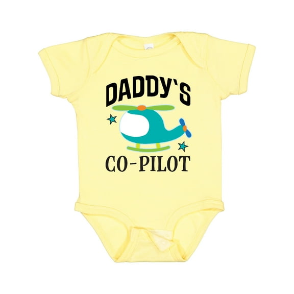 Inktastic Daddys Co-pilot Son Helicopter Boys Baby Bodysuit