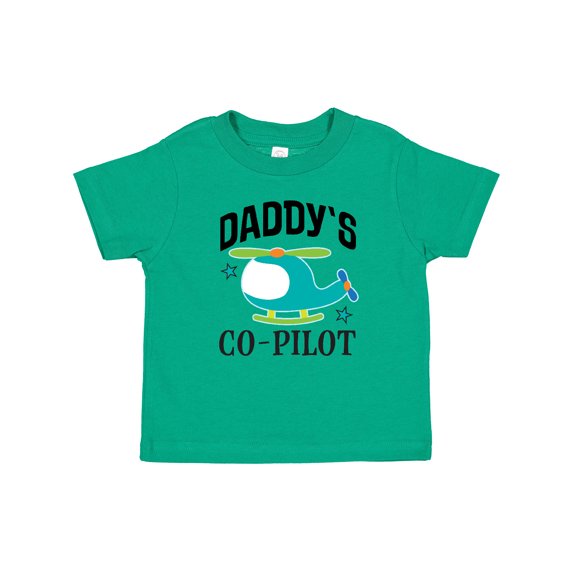 Inktastic Daddys Co-pilot Son Helicopter Boys Baby T-Shirt