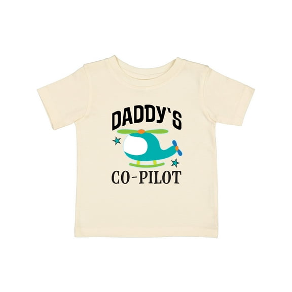 Inktastic Daddys Co-pilot Son Helicopter Boys Baby T-Shirt