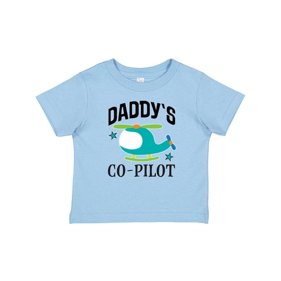 Inktastic Daddys Co-pilot Son Helicopter Boys Baby T-Shirt
