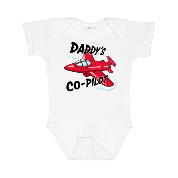 Inktastic Daddys Co-pilot for Fathers Day Boys or Girls Baby Bodysuit