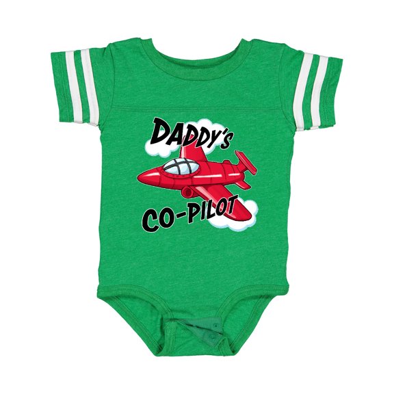 Inktastic Daddys Co-pilot for Fathers Day Boys or Girls Baby Bodysuit