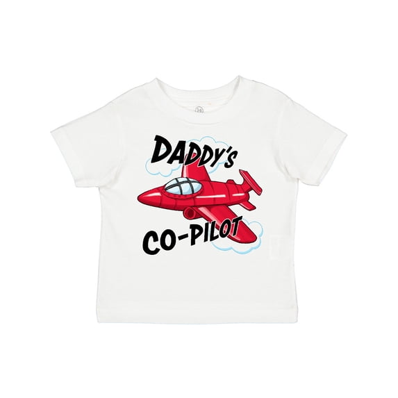 Inktastic Daddys Co-pilot for Fathers Day Boys or Girls Toddler T-Shirt