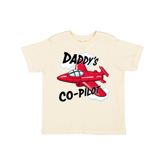 Inktastic Daddys Co-pilot for Fathers Day Boys or Girls Toddler T-Shirt