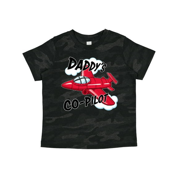 Inktastic Daddys Co-pilot for Fathers Day Boys or Girls Toddler T-Shirt