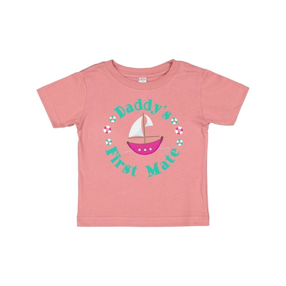 Inktastic Daddys First Mate (Girl) Girls Baby T-Shirt