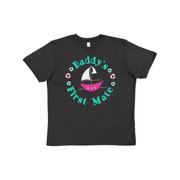 Inktastic Daddys First Mate (Girl) Youth T-Shirt