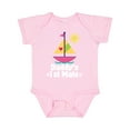 thumbnail image 1 of Inktastic Daddys First Mate Girls Nautical Sailboat Girls Baby Bodysuit, 1 of 5