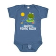 thumbnail image 1 of Inktastic Daddys Fishing Buddy Cute Frog Boys or Girls Baby Bodysuit, 1 of 5