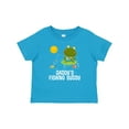 thumbnail image 1 of Inktastic Daddys Fishing Buddy Cute Frog Boys or Girls Baby T-Shirt, 1 of 5