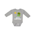 thumbnail image 1 of Inktastic Daddys Fishing Buddy Cute Frog Boys or Girls Long Sleeve Baby Bodysuit, 1 of 5