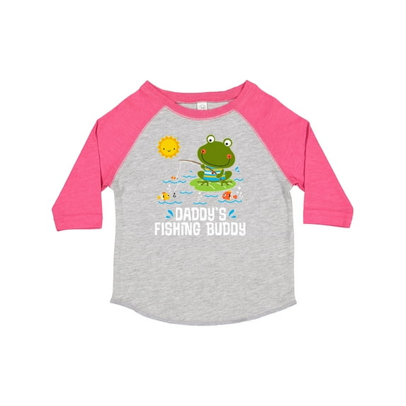 Inktastic Daddys Fishing Buddy Cute Frog Boys or Girls Toddler T-Shirt