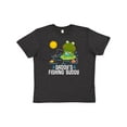 thumbnail image 1 of Inktastic Daddys Fishing Buddy Cute Frog Youth T-Shirt, 1 of 5