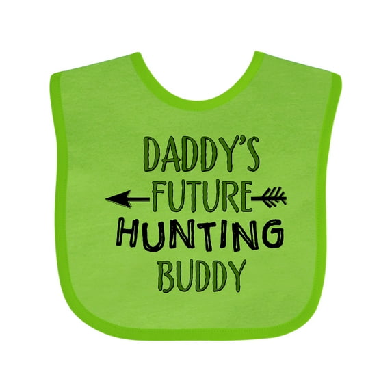 Inktastic Daddys Future Hunting Buddy Boys or Girls Baby Bib