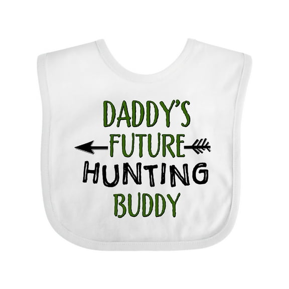Inktastic Daddys Future Hunting Buddy Boys or Girls Baby Bib