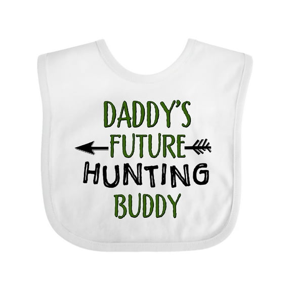 Inktastic Daddys Future Hunting Buddy Boys or Girls Baby Bib