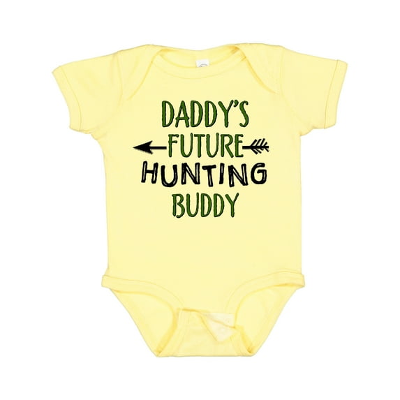 Inktastic Daddys Future Hunting Buddy Boys or Girls Baby Bodysuit