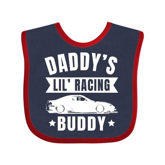 Inktastic Daddys Lil Racing Buddy Boys or Girls Baby Bib