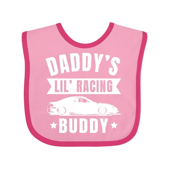 Inktastic Daddys Lil Racing Buddy Boys or Girls Baby Bib