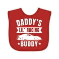 thumbnail image 1 of Inktastic Daddys Lil Racing Buddy Boys or Girls Baby Bib, 1 of 4