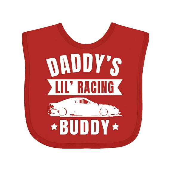 Inktastic Daddys Lil Racing Buddy Boys or Girls Baby Bib
