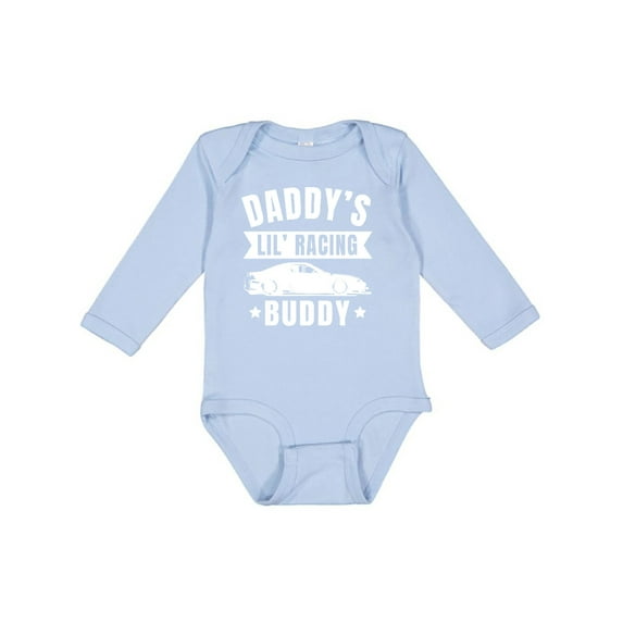 Inktastic Daddys Lil Racing Buddy Boys or Girls Long Sleeve Baby Bodysuit