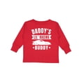 thumbnail image 1 of Inktastic Daddys Lil Racing Buddy Boys or Girls Long Sleeve Toddler T-Shirt, 1 of 5