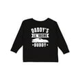 thumbnail image 1 of Inktastic Daddys Lil Racing Buddy Boys or Girls Long Sleeve Toddler T-Shirt, 1 of 5