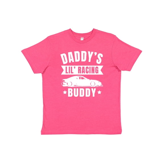Inktastic Daddys Lil Racing Buddy Youth T-Shirt
