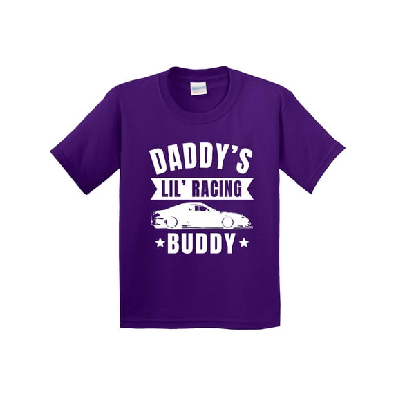 Inktastic Daddys Lil Racing Buddy Youth T-Shirt