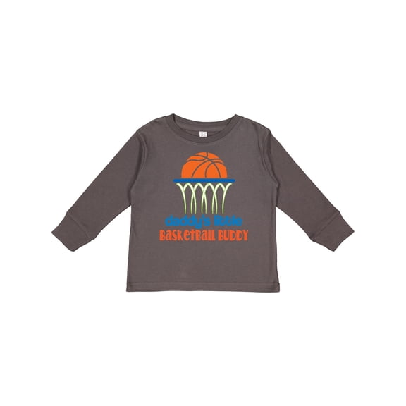 Inktastic Daddys Little Basketball Buddy Boys Long Sleeve Toddler T-Shirt