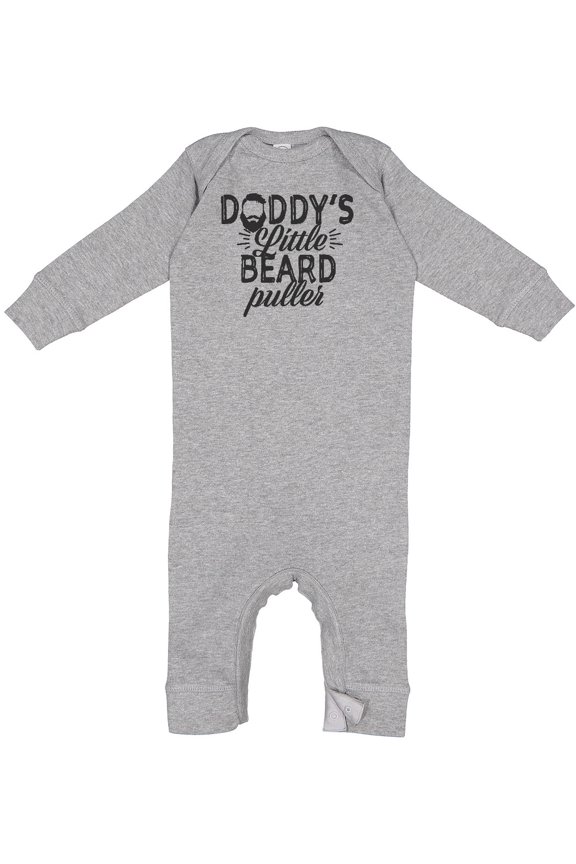 Daddys Little Beard Puller Baby Romper Coveralls