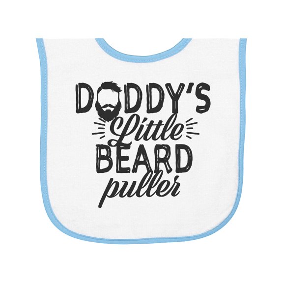 Inktastic Daddys Little Beard Puller Baby Terry Cloth Bib